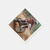 Motorcross verjaardag servet (Hoek)