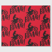 Motorcross Vuilfiets Braap! Cadeaupapier (Vlak)