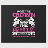 Motorcross Vuilfiets Meisje Cadeaupapier (Vlak)