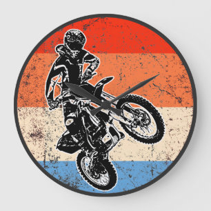    Motorcrosslarge klok