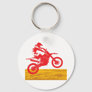 Motorcrossrijder Sleutelhanger