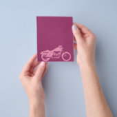 motorcycle-309413  motorfiets roze fiets motorfiet flyer (Hand)