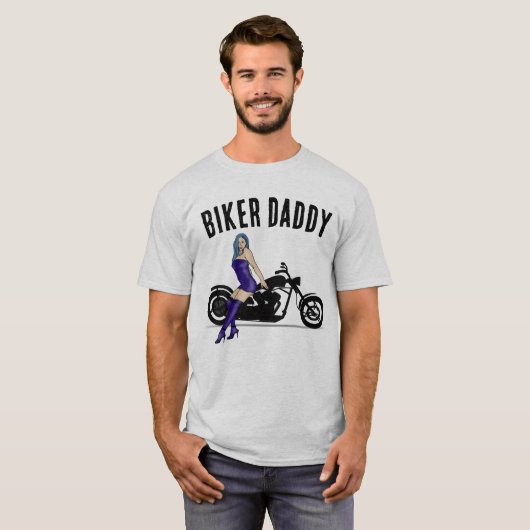 MOTORCYCLE BIKER T-shirts DADDY DAD (Devant entier)