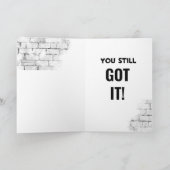 Motorcycle "Birthday 40th Still Got It" Kaart (Binnen)