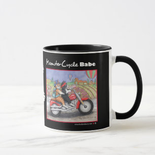 Motorcycle Cats Zwart 11 oz Ringer Mok