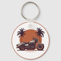  Motorcycle Classic Sunset Beach Biker Cool