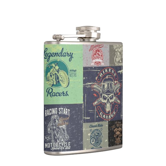 Motorcycle Design Flacon en acier inoxydable (Droite)