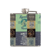 Motorcycle Design Flacon en acier inoxydable (Dos)