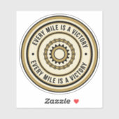 Motorcycle Distance Achievement Style Sticker (Vel)