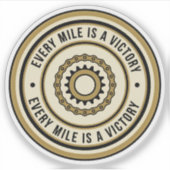 Motorcycle Distance Achievement Style Sticker (Voorkant)