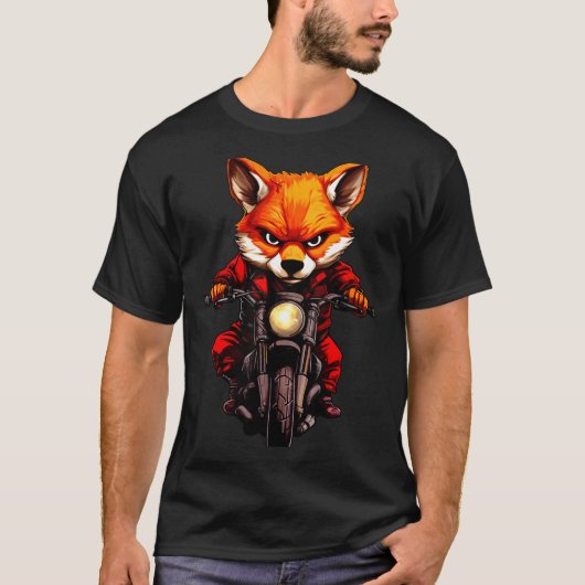 Motorcycle Foxes T-shirt (Voorkant)