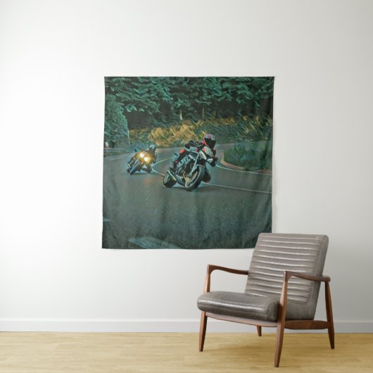 Motorcycle gift wandkleed (In situ)