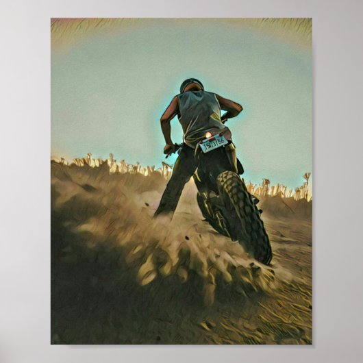 motorcycle gifts for dad poster (Voorkant)
