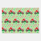 Motorcycle Holiday Gift Wrapping Paper (Voorkant)