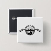 Motorcycle Horizon Adventure Vierkante Button 5,1 Cm (Voorkant /achterkant)