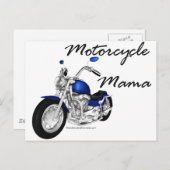 Motorcycle Mama Briefkaart (Voorkant / Achterkant)