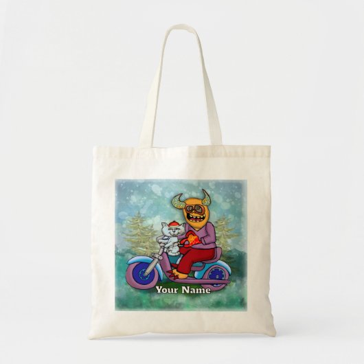 Motorcycle Monster Tote Bag (Voorkant)