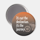 Motorcycle Quote Reis not Destination Magneet (Voorkant / Achterkant)