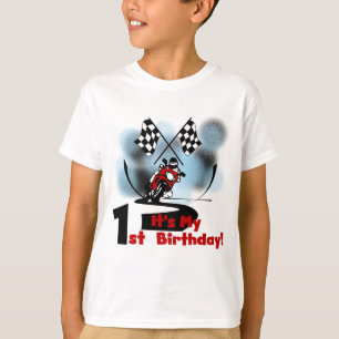 Motorcycle Racing 1e Verjaardag Tshirts en geschen