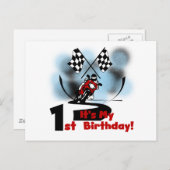 Motorcycle Racing 1e Verjaardag Tshirts en geschen Briefkaart (Voorkant / Achterkant)