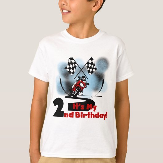 Motorcycle Racing 2e Verjaardag Tshirts en geschen (Voorkant)