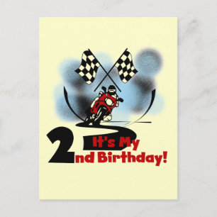 Motorcycle Racing 2e Verjaardag Tshirts en geschen Briefkaart