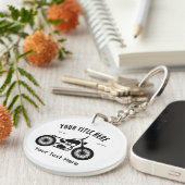 Motorcycle Ride Speed and Freedom Design Sleutelhanger (Voorkant Rechts)