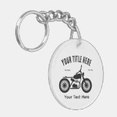 Motorcycle Ride Speed and Freedom Design Sleutelhanger (Voorkant Links)