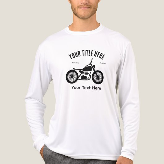 Motorcycle Ride Speed and Freedom Design Tri-Blend Shirt (Voorkant volledig)