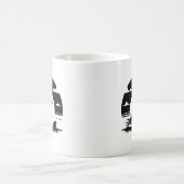 Motorcycle Rider Silhouette Mug Koffiemok (Center)