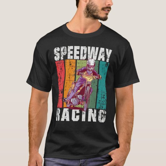 Motorcycle Speedway Racing Flat Track T-shirt (Voorkant)