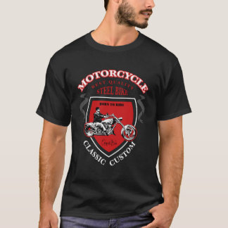 Motorcycle Steel Bike, T-shirt pour hommes, motoCy