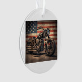 Motorcycle USA Drapeau Retro Biker (devant)