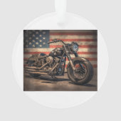 Motorcycle USA Drapeau Retro Biker (dos)