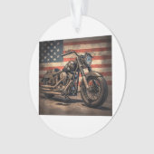 Motorcycle USA Drapeau Retro Biker (devant)