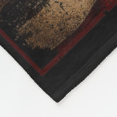 Motorcycle Usa Flag Retro Biker Fleece Deken (Hoek)