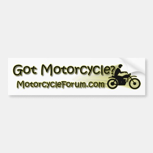 Motorcycleforum.com-Bumpersticker Bumpersticker (Voorkant)