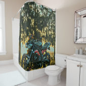 Motorcycles gift douchegordijn (In situ)