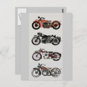 MOTORCYCLI BRIEFKAART (Voorkant / Achterkant)