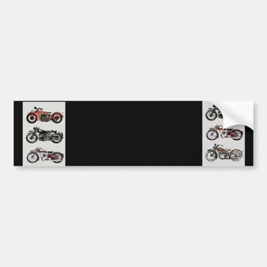 MOTORCYCLI BUMPERSTICKER (Voorkant)