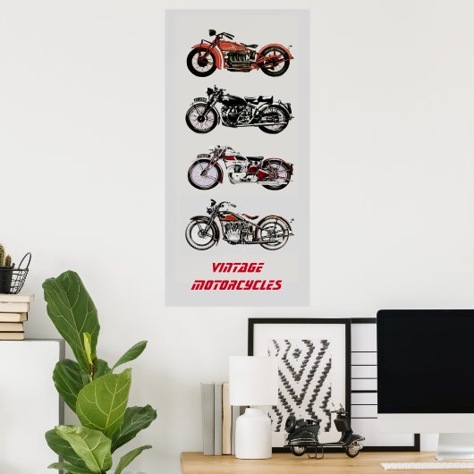 MOTORCYCLI POSTER (Thuiskantoor)