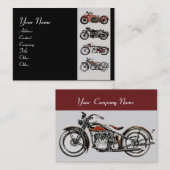 MOTORCYCLI rood grijs Visitekaartje (Voorkant / Achterkant)