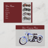 MOTORCYCLI rood grijs Visitekaartje (Voorkant / Achterkant)