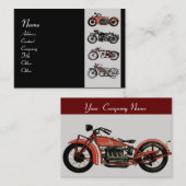 MOTORCYCLI rood, grijs zwart Visitekaartje (Voorkant / Achterkant)