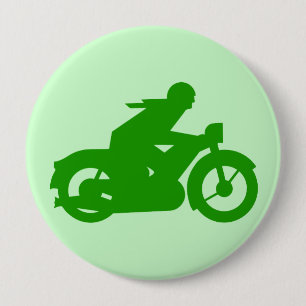  MOTORCYCLIST Ronde Button