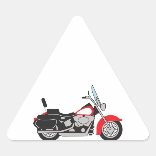 MOTORCYCLUS DRIEHOEK STICKER (Voorkant)