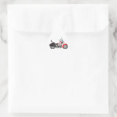 MOTORCYCLUS DRIEHOEK STICKER (Tas)