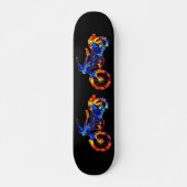 MOTORCYCLUS NEON ABSTRACT COLORFUL SKATEBOARD (Voorkant)