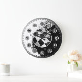 MOTORCYCLUS SPROCKET WALCLOCKS. GROTE KLOK (Huis)