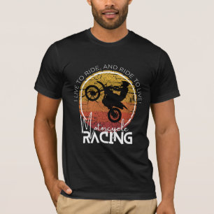 MOTORCYCLUSRACTIE Draag uw sport T-shirt